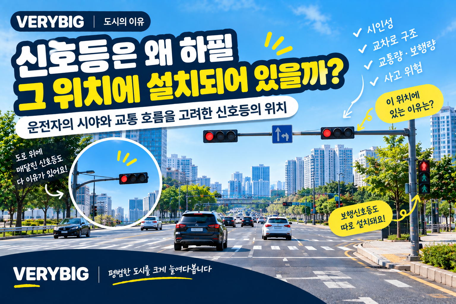 신호등은 왜 하필 그 위치에 설치되어 있을까?